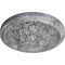 Ekena Millwork Katheryn Ceiling Medallion (Canopies up to 2 1/8"), 14 1/2"OD x 2 3/4"P, Ultra Pure White Crackle CM14KTUWC - alternate 4